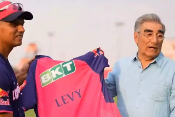 ‘Schitt gets real’ in IPL as Eugene Levy meets RR coach Rahul Dravid in unexpected crossover | Cricket News 1747210436 photo.jpg